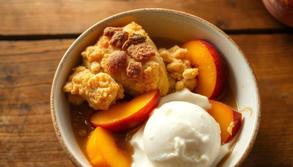 Easy Peach Cobbler Recipe with Cake Mix | 4 Ingredients