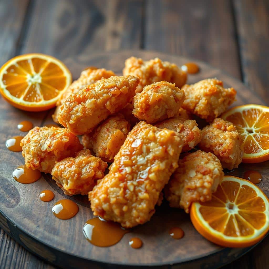 battered chicken pieces