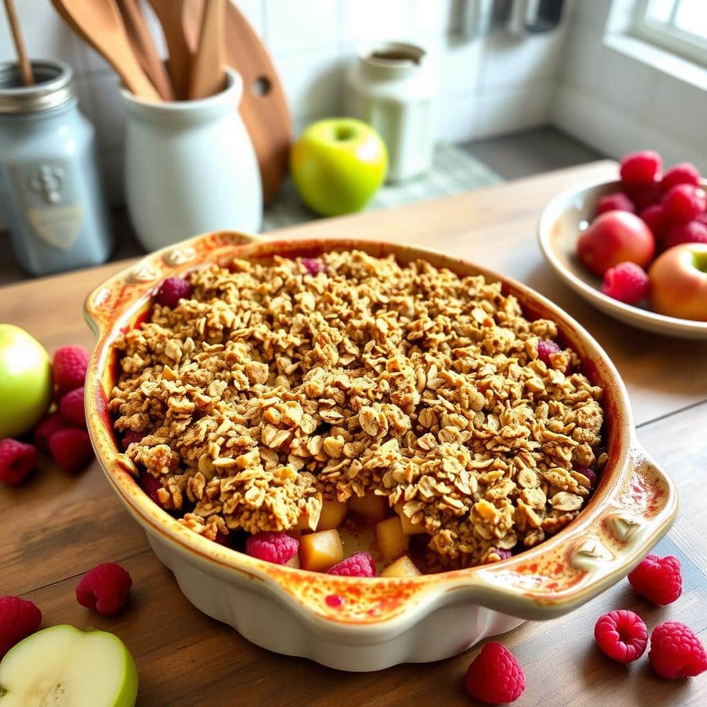 Apple-Raspberry Crisp