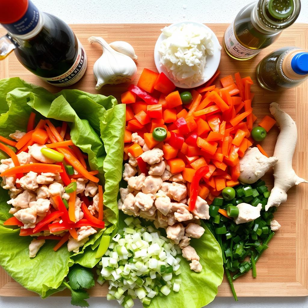 Asian Chicken Lettuce Wraps Ingredients