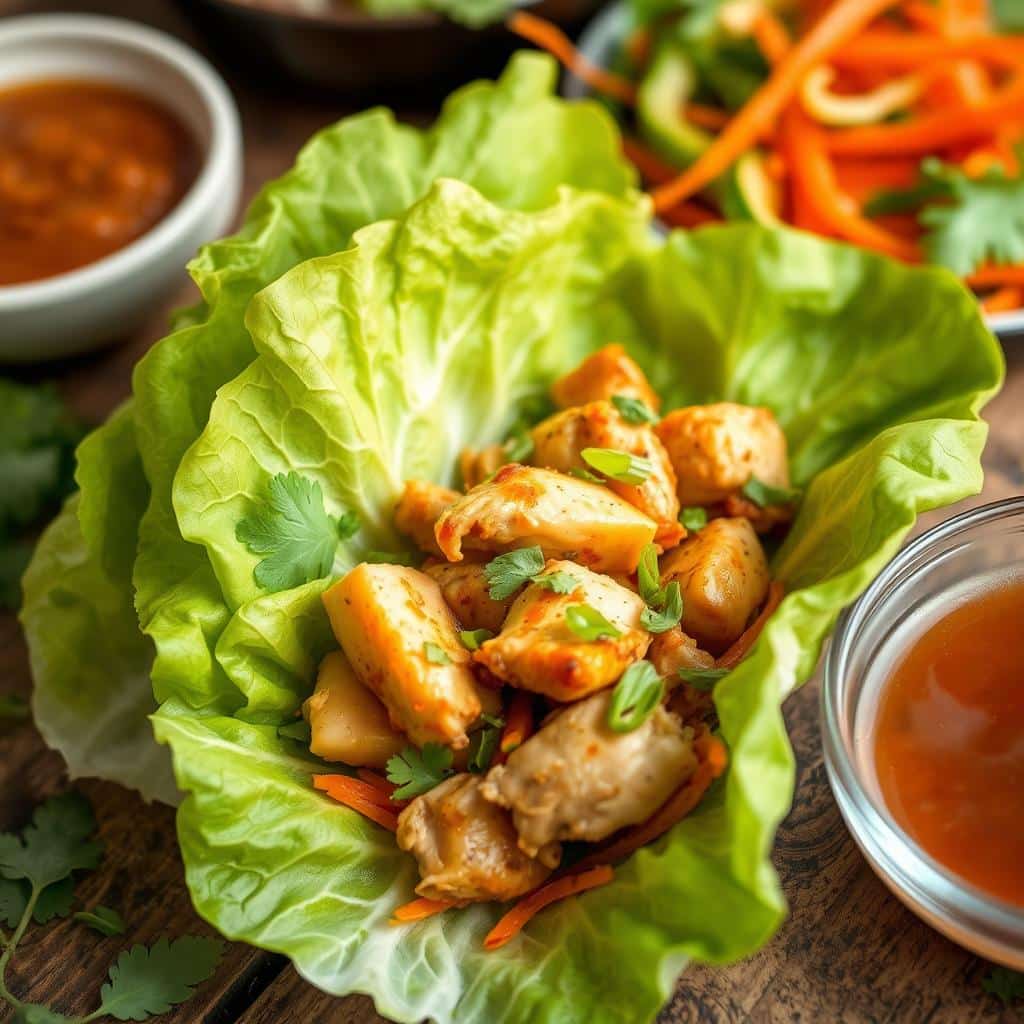 Asian Chicken Lettuce Wraps