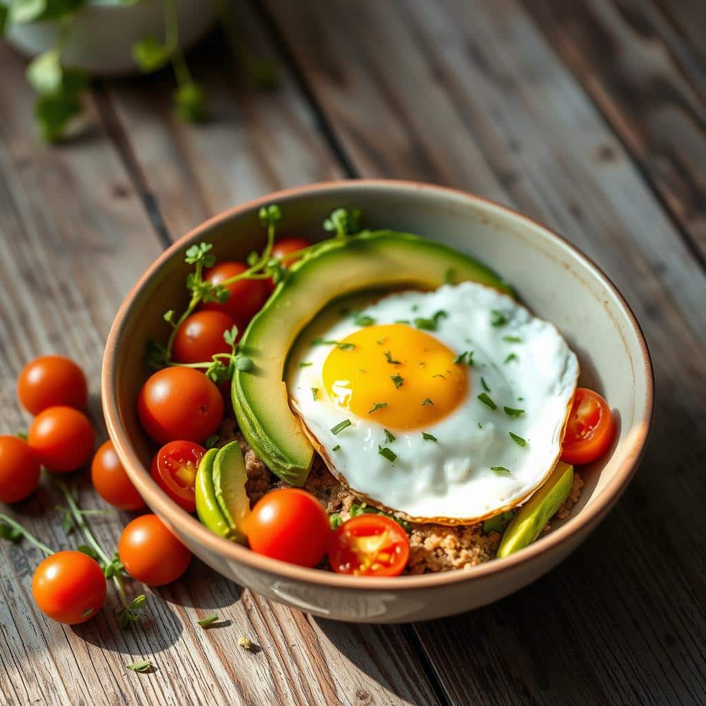 Avocado and Egg Breakfast Bowl