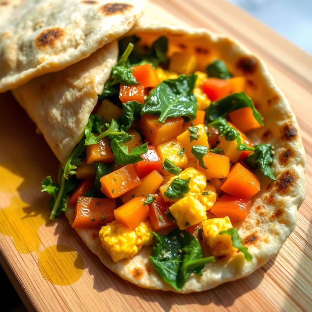 Breakfast Paratha Wrap