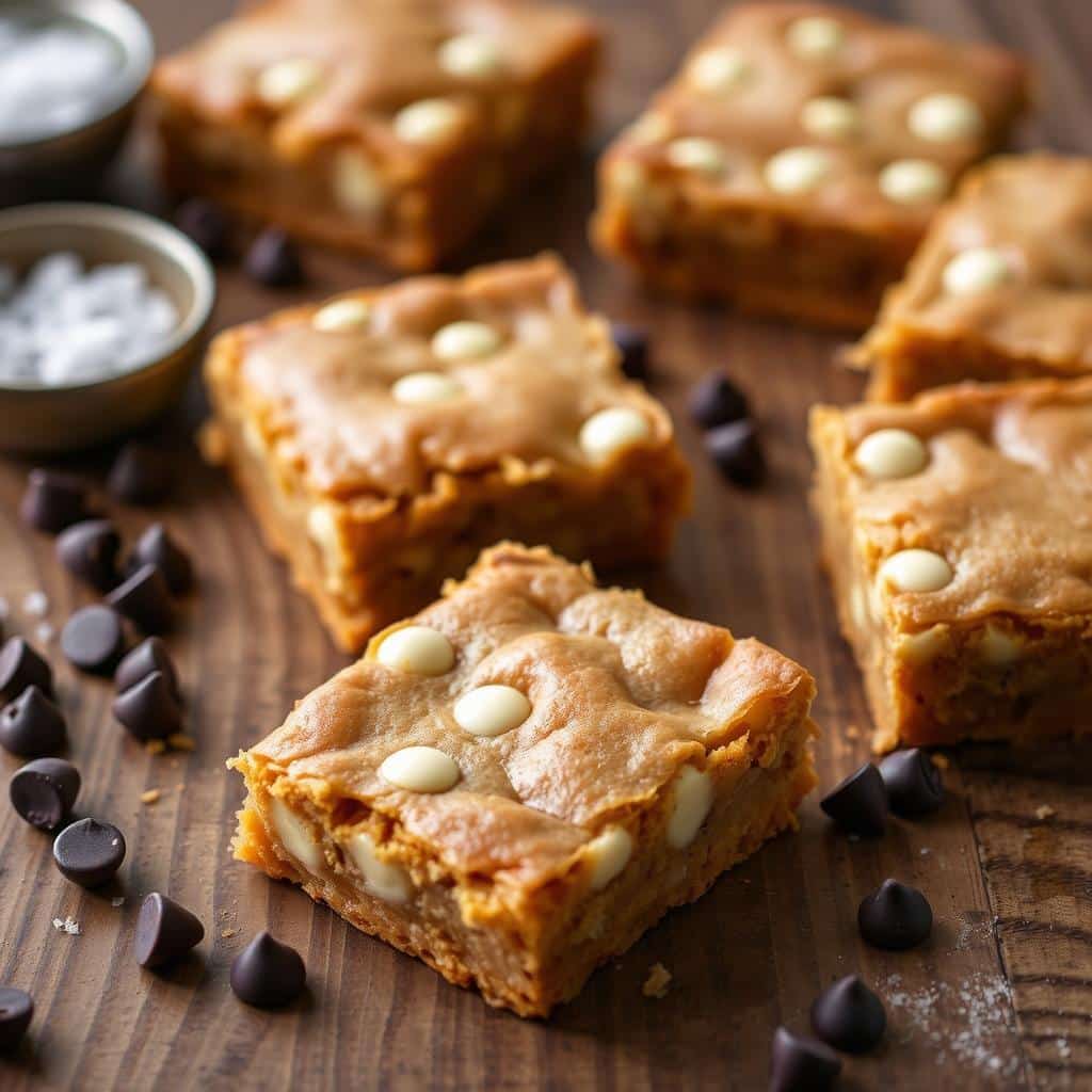 Brown Butter Blondies with White Chocolate Chips