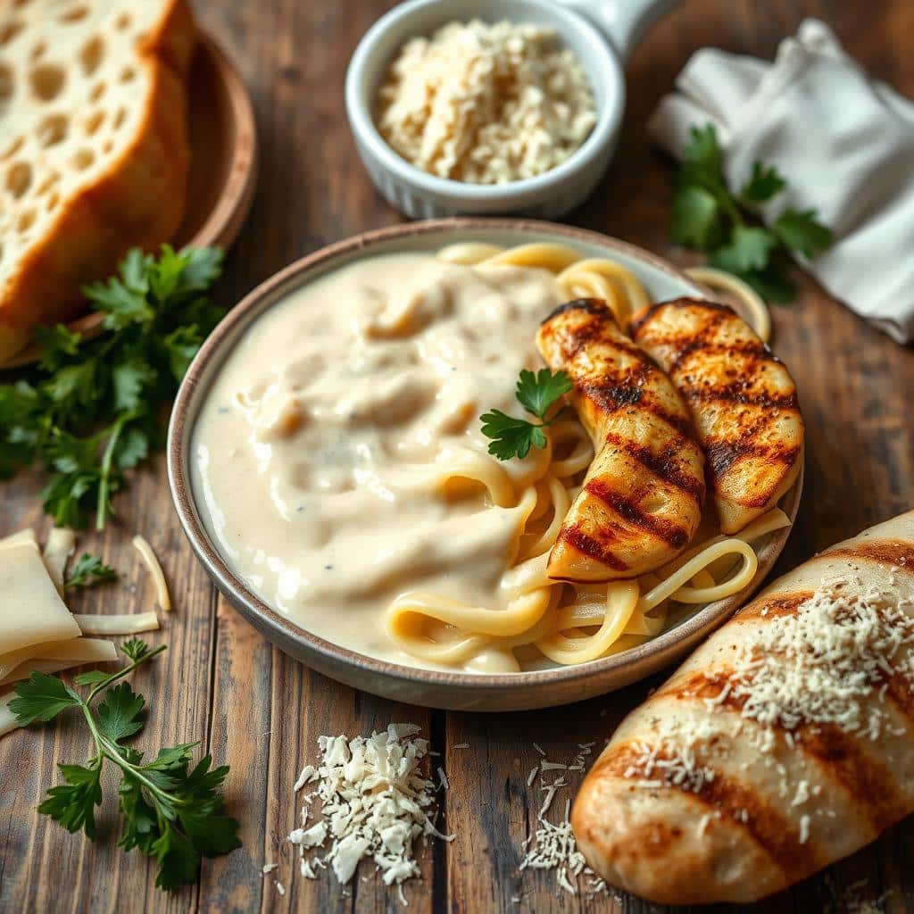 Chicken Pasta Alfredo Ingredients