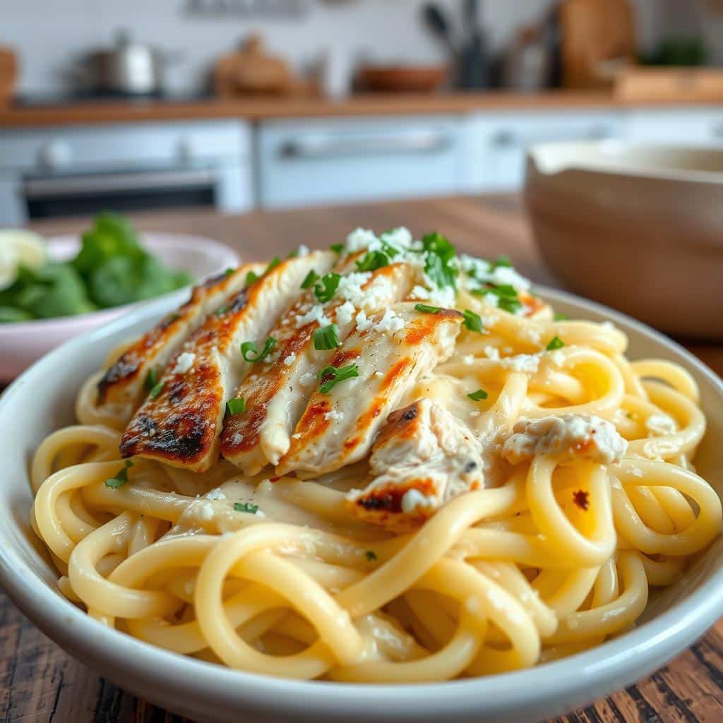 Creamy Chicken Alfredo Pasta