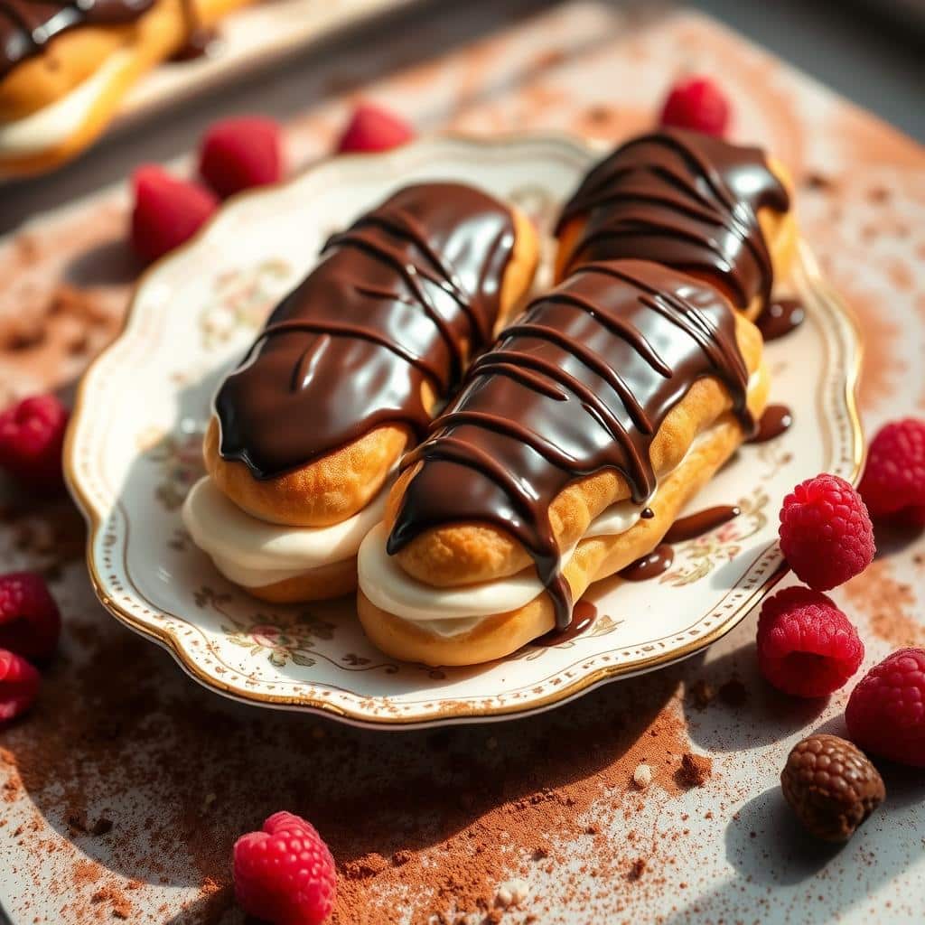 French Chocolate Éclairs