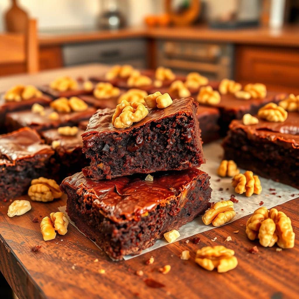 Fudgy Brownies with Walnuts