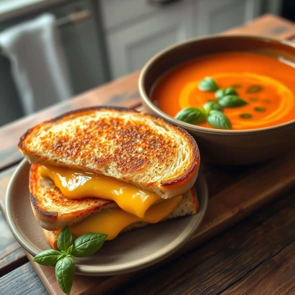 Grilled Cheese and Tomato Bisque