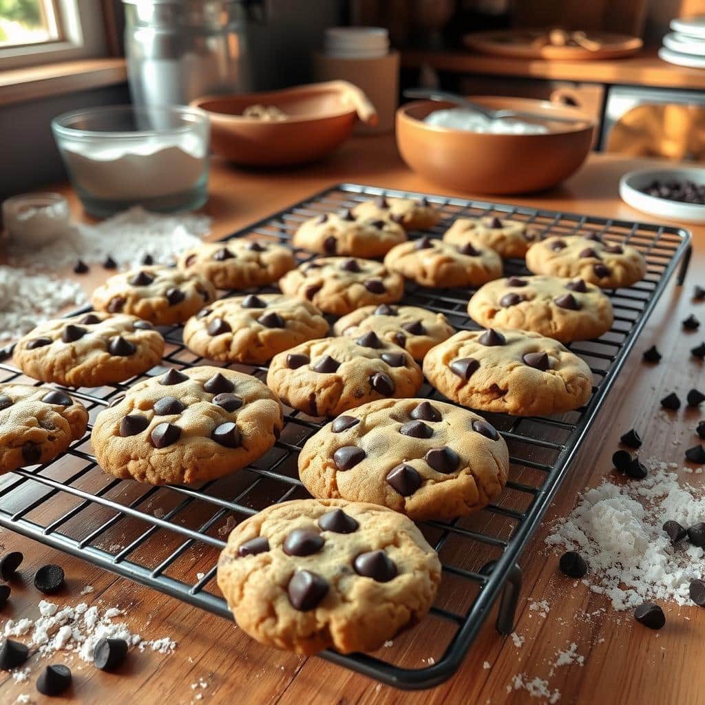 Homemade chocolate chip cookies