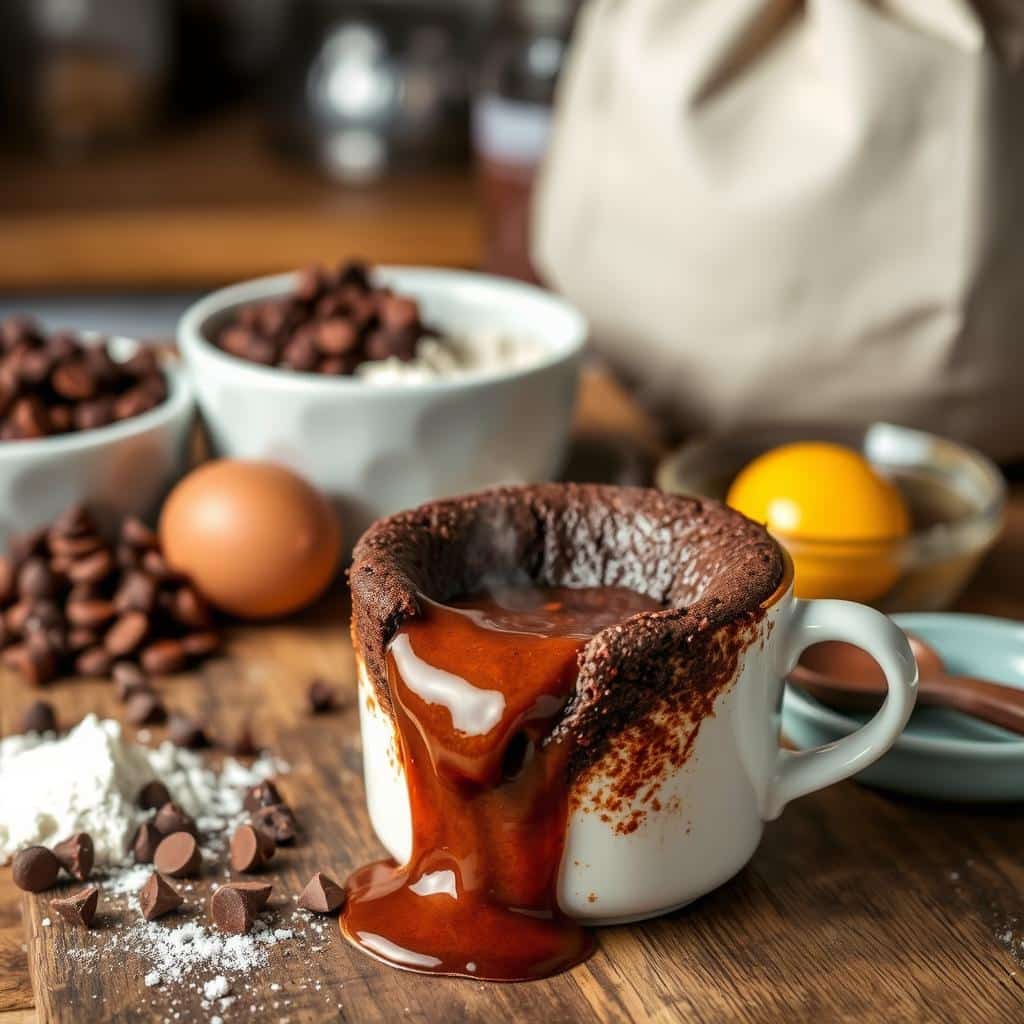 Molten Lava Chocolate Mug Cake