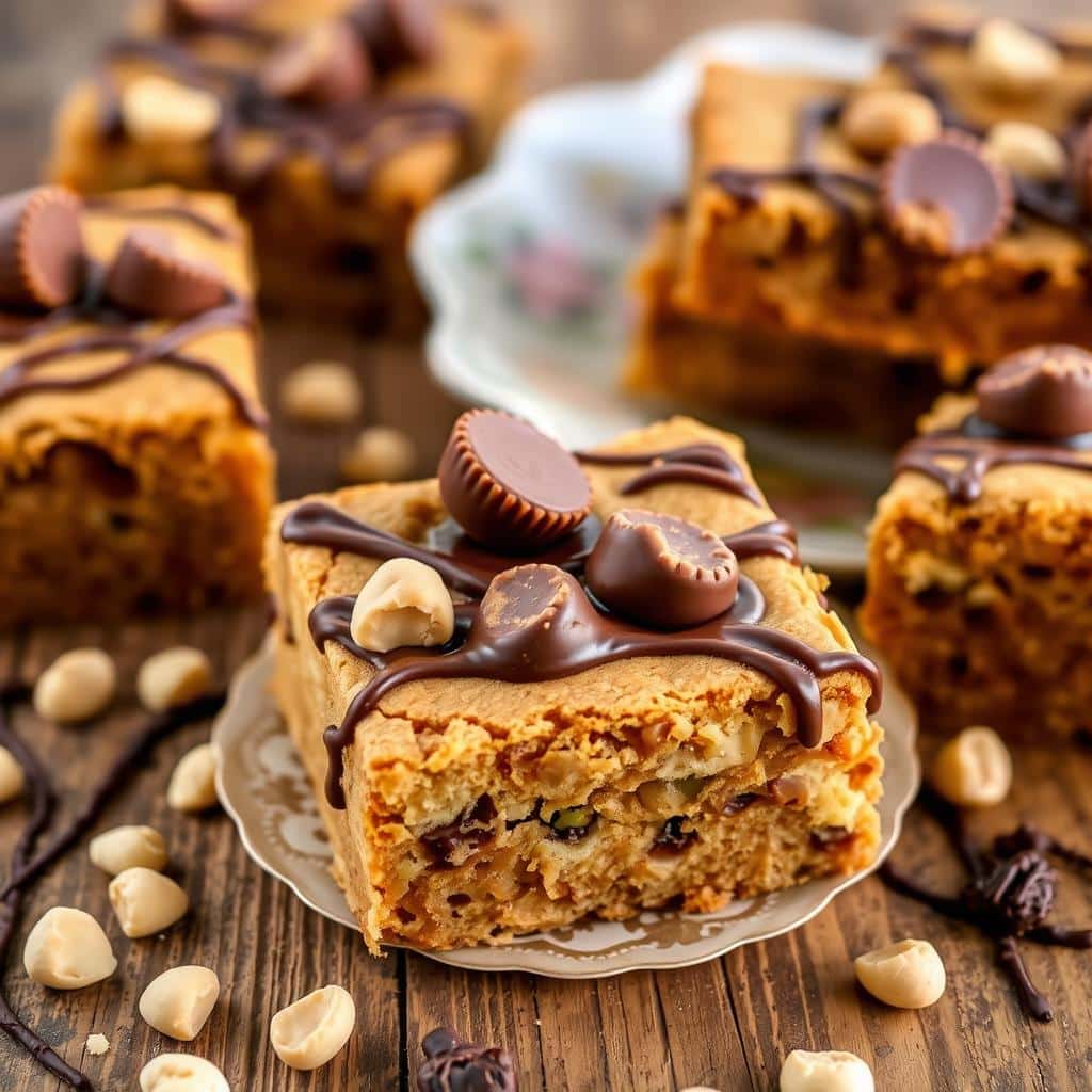 Peanut Butter Cup Blondies