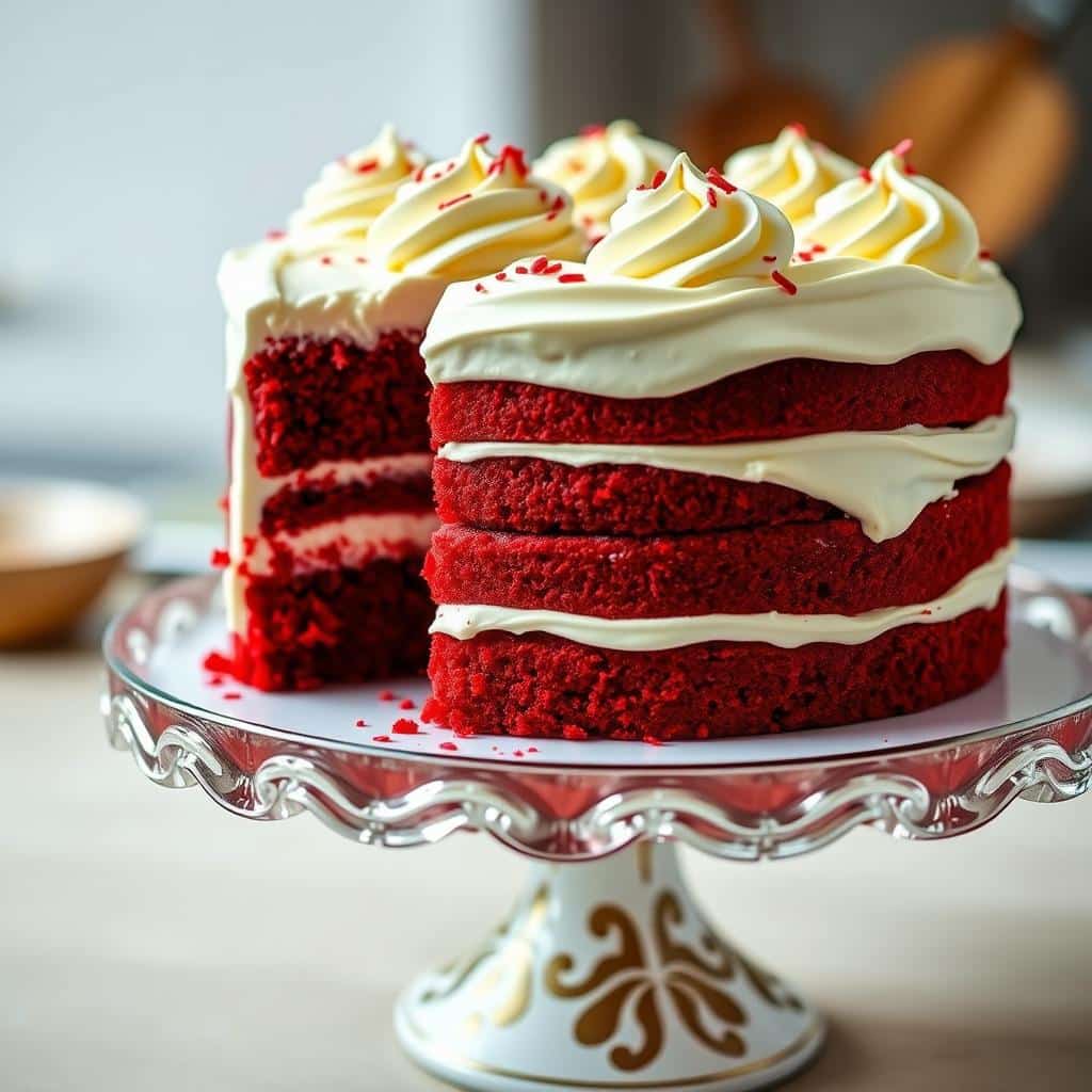 Red Velvet Cake with Cream Cheese Frosting