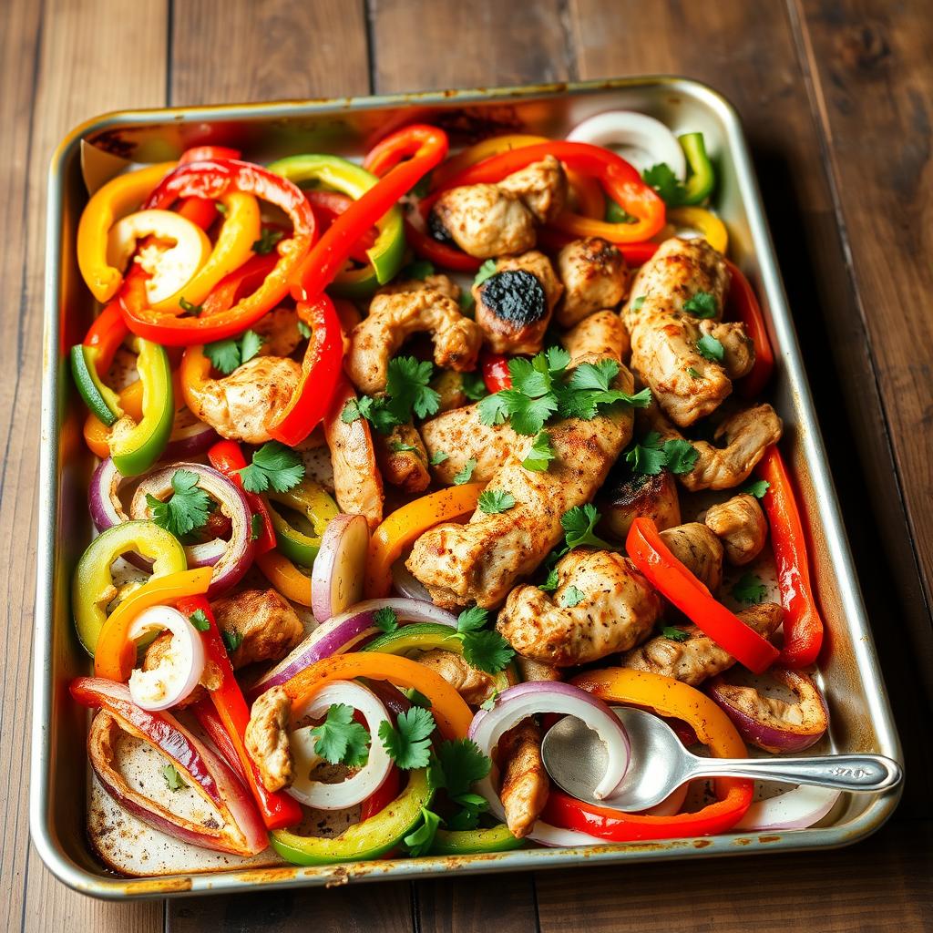 Sheet Pan Chicken Fajitas