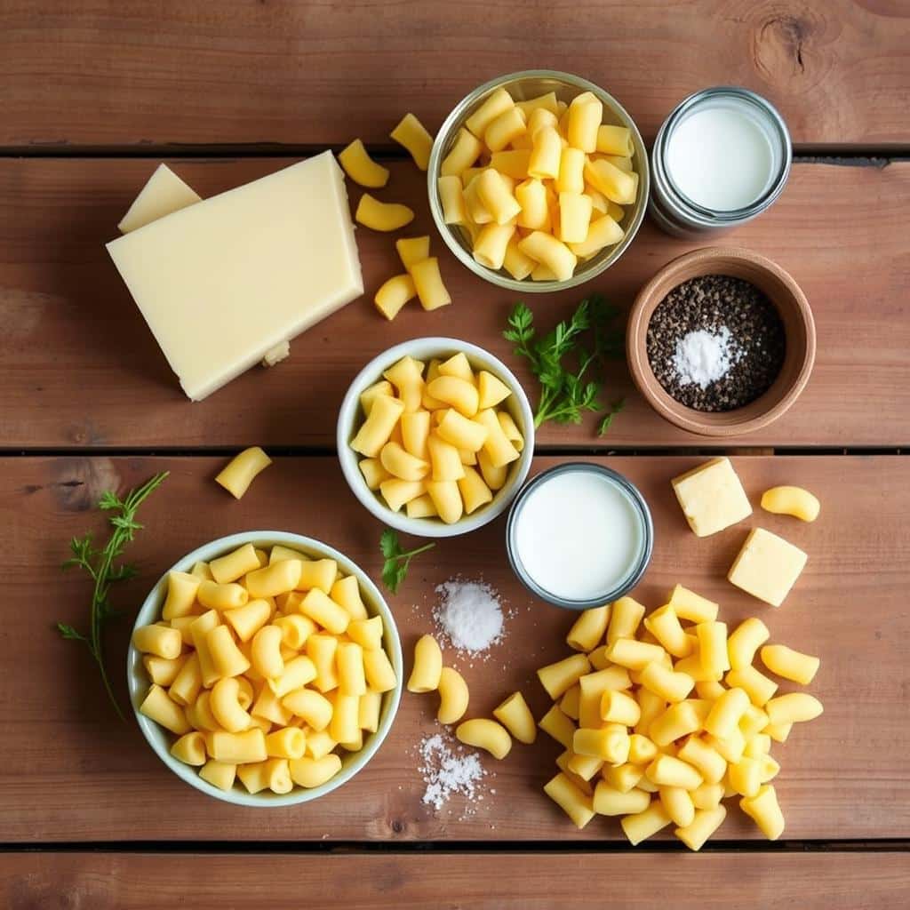 Tini Mac and Cheese Ingredients