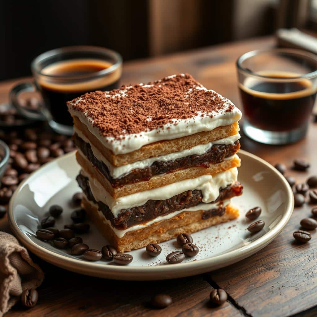 Tiramisu with Espresso and Cocoa