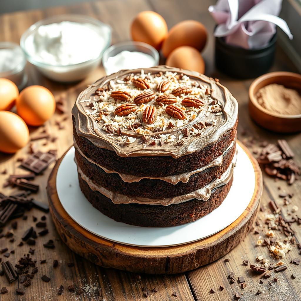 "Baker's German Chocolate Cake Recipe with Coconut-Pecan Frosting | Easy Dessert"