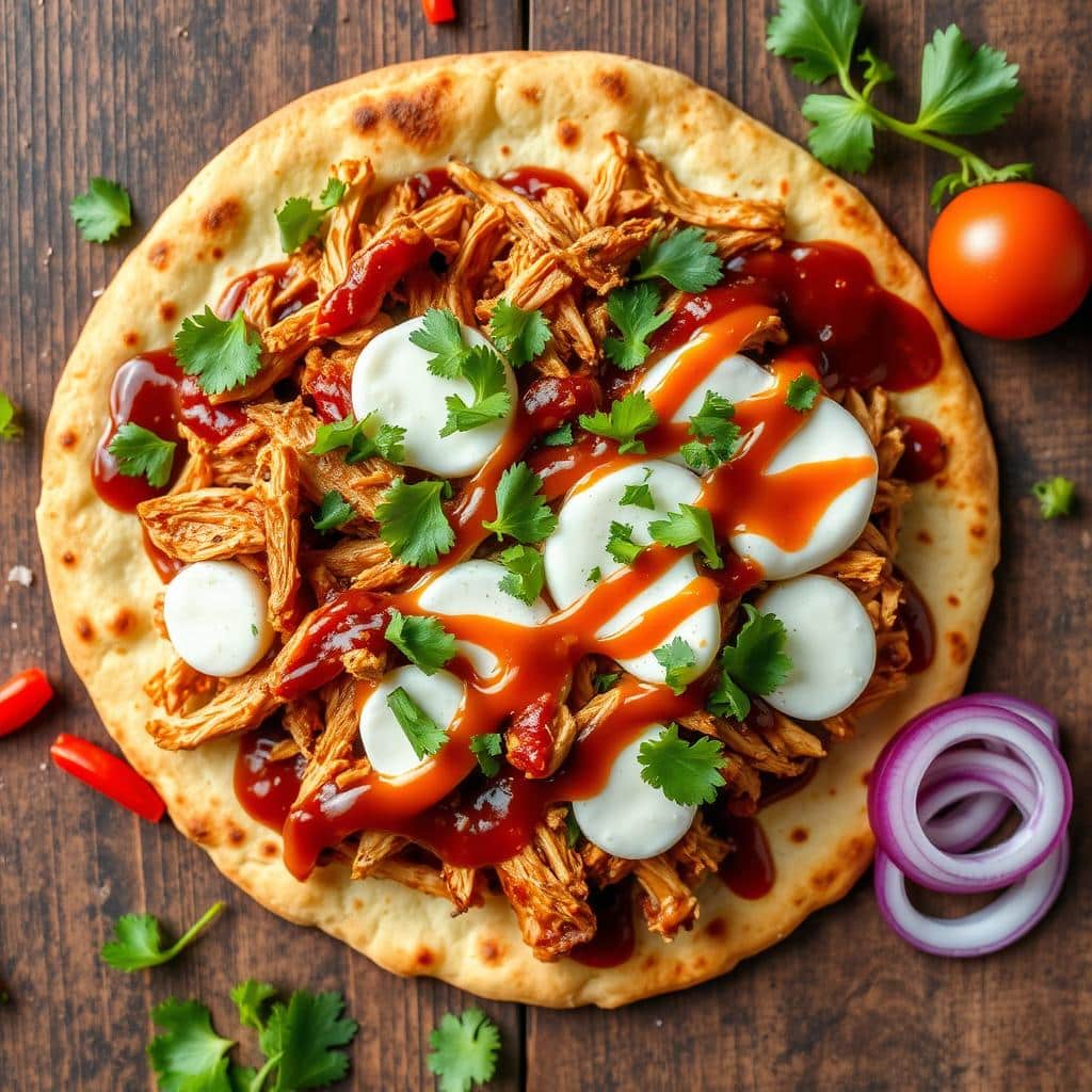 bbq chicken flatbread toppings