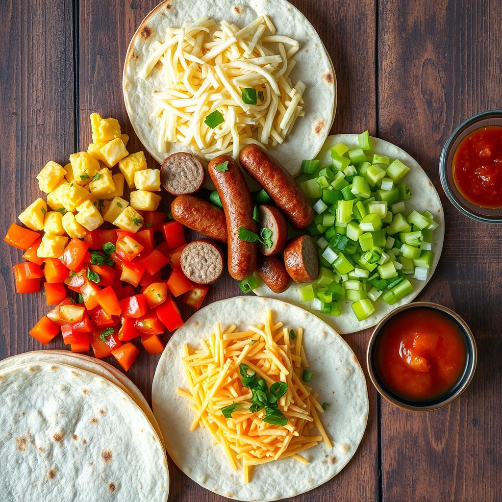 breakfast quesadilla ingredients