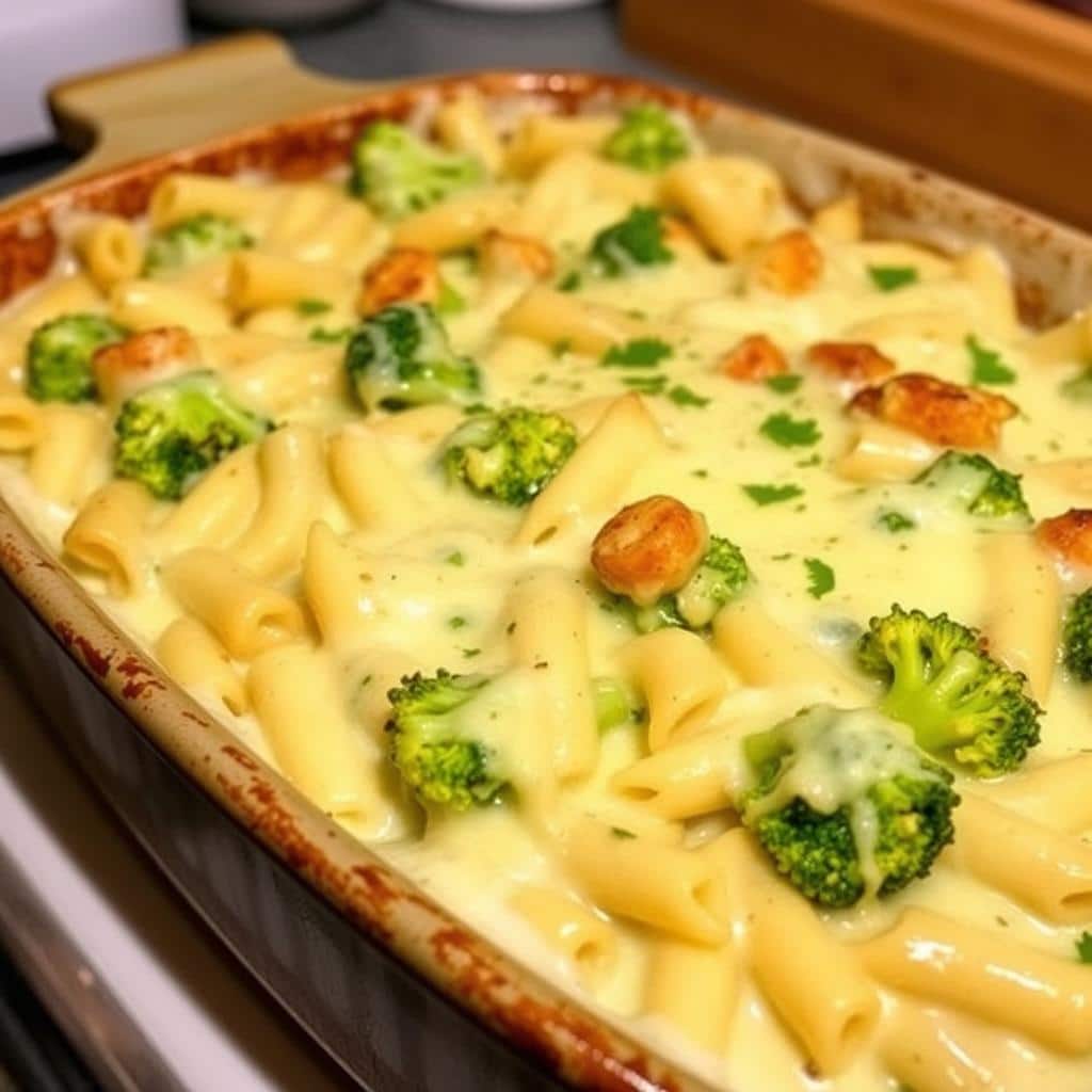 cheesy broccoli alfredo