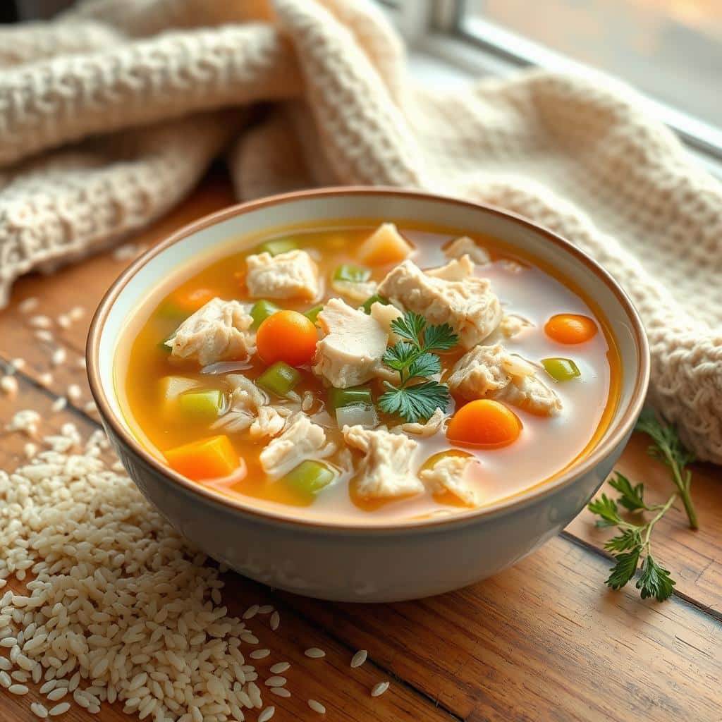 chicken and rice soup