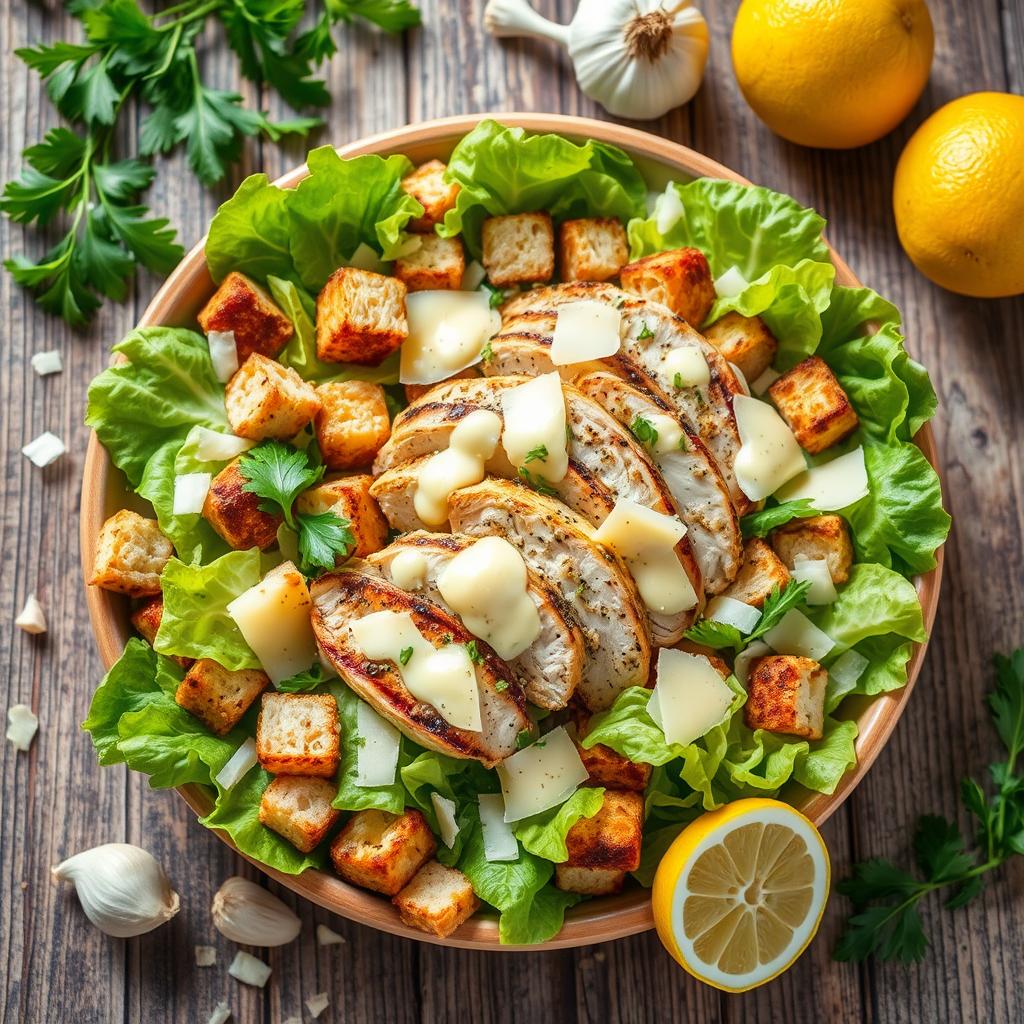 chicken caesar salad calories