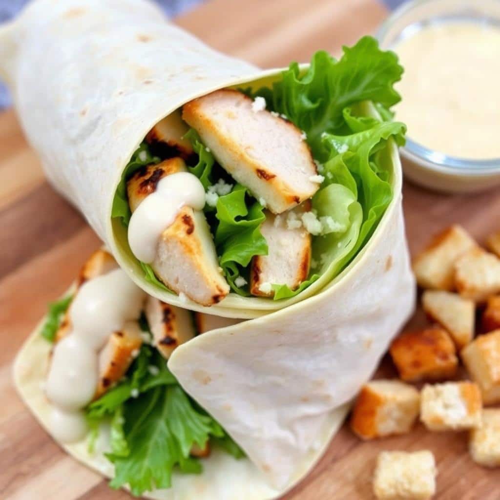 chicken caesar wrap clipart