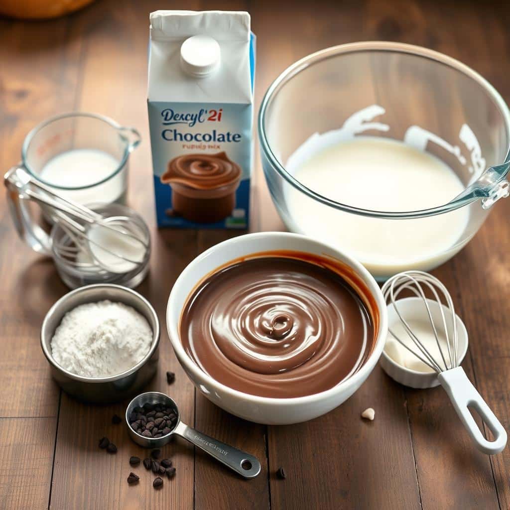 chocolate-mousse-ingredients-and-tools