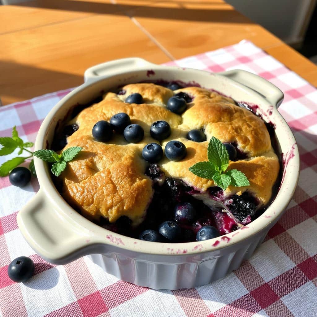 classic blueberry cobbler