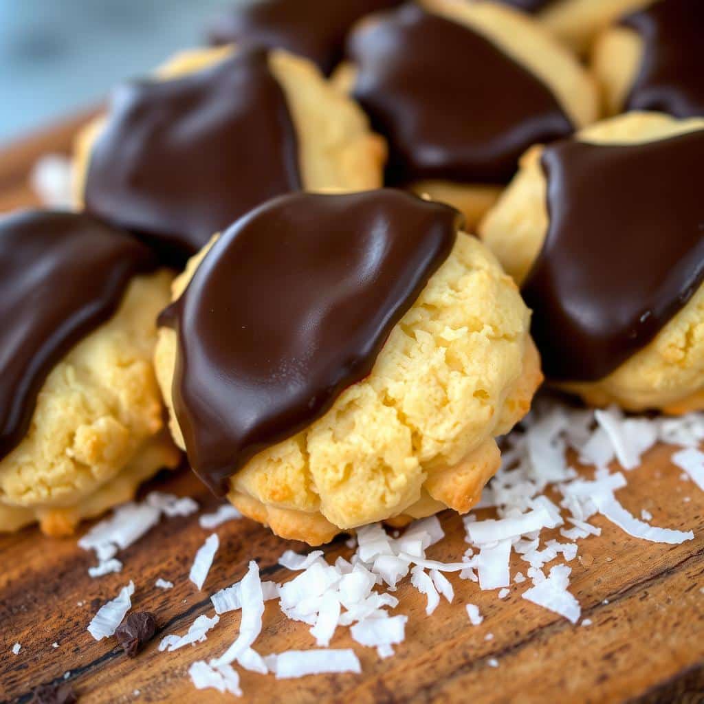 Chocolate-Dipped Coconut Macaroons: Easy Year-Round Recipe