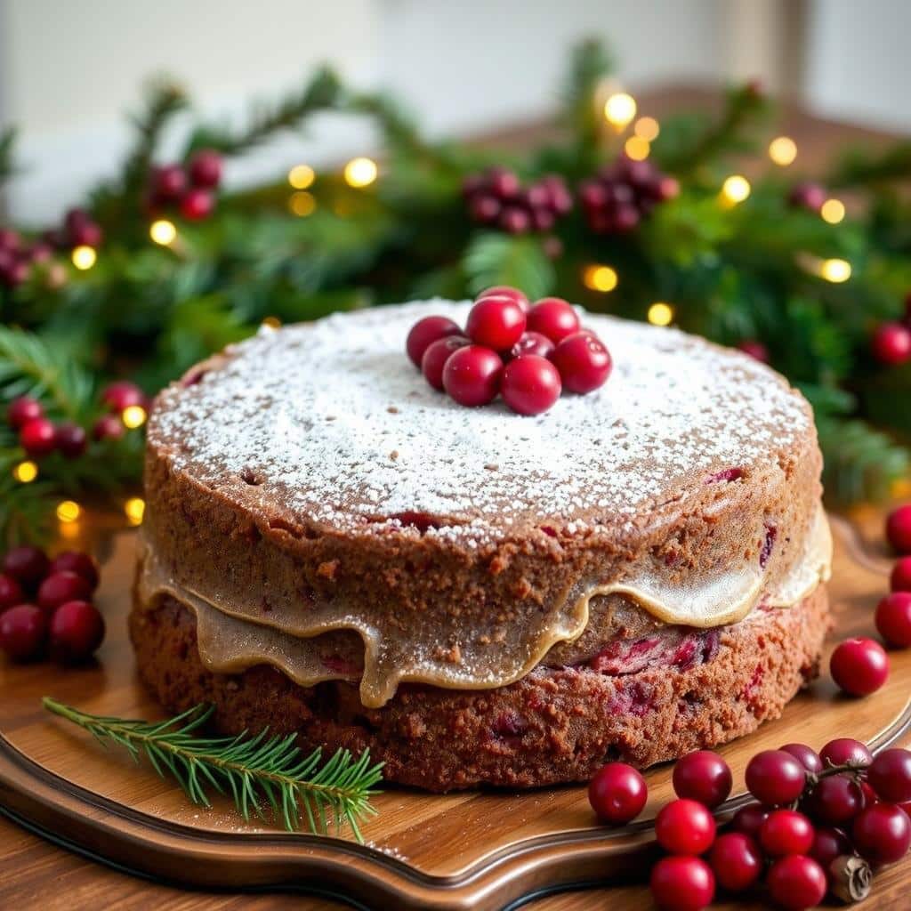 cranberry christmas cake