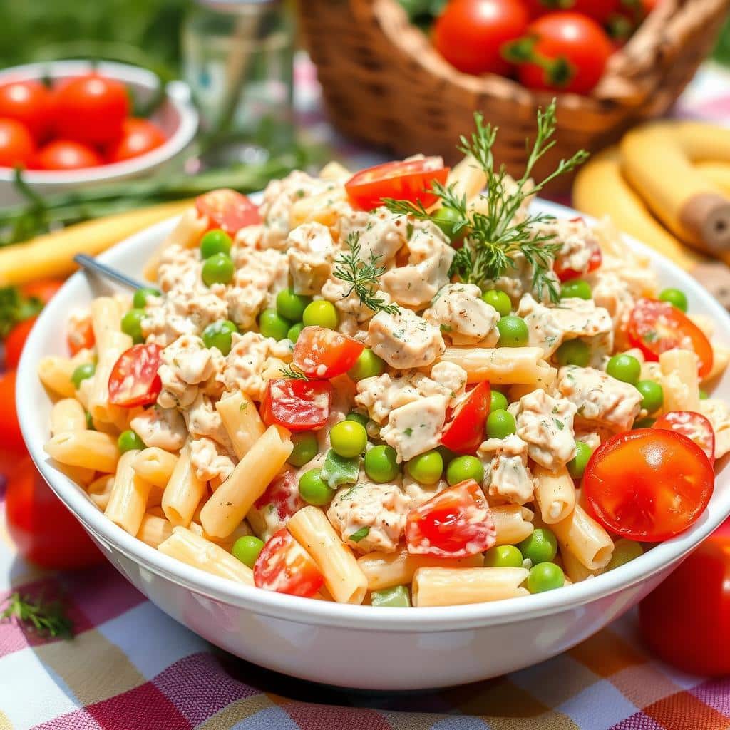 creamy tuna pasta salad