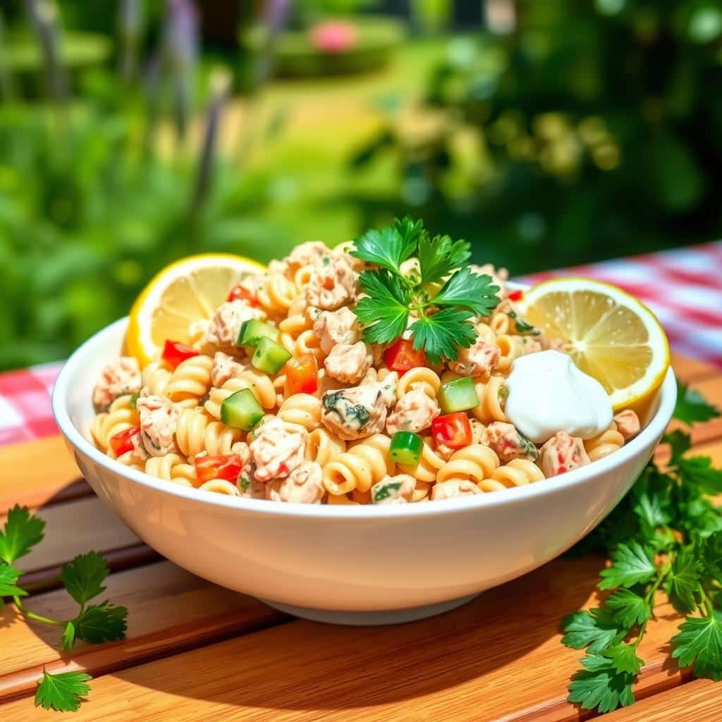 creamy tuna pasta salad