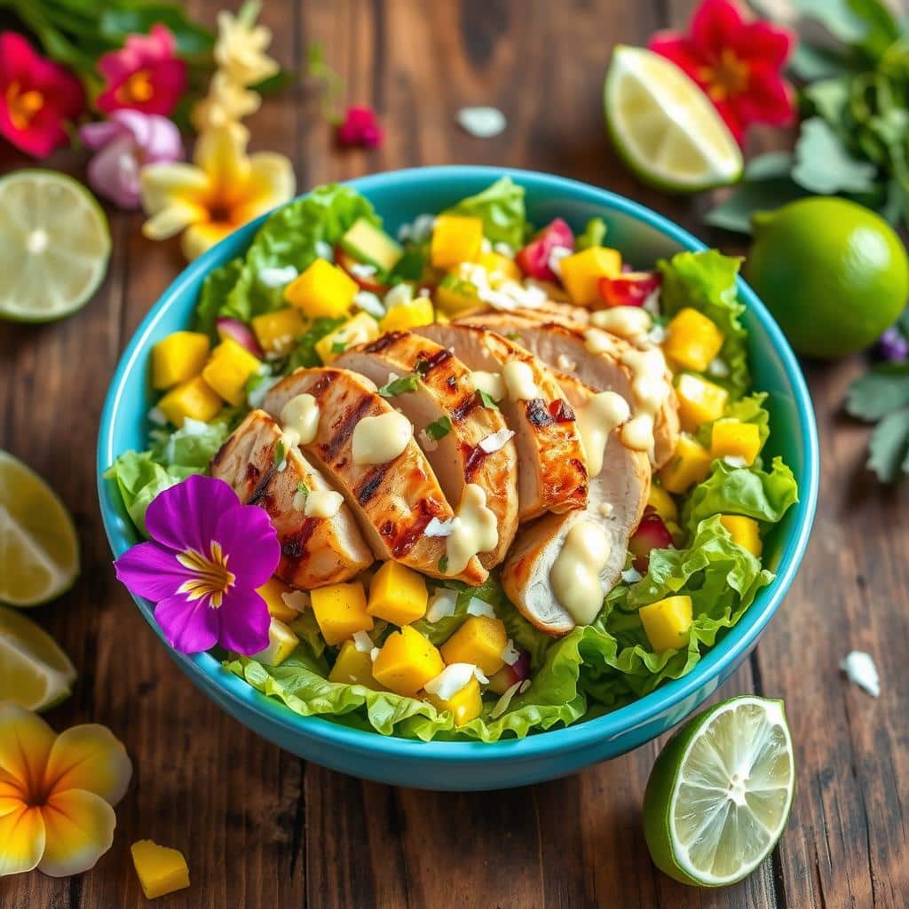 kava caesar chicken salad