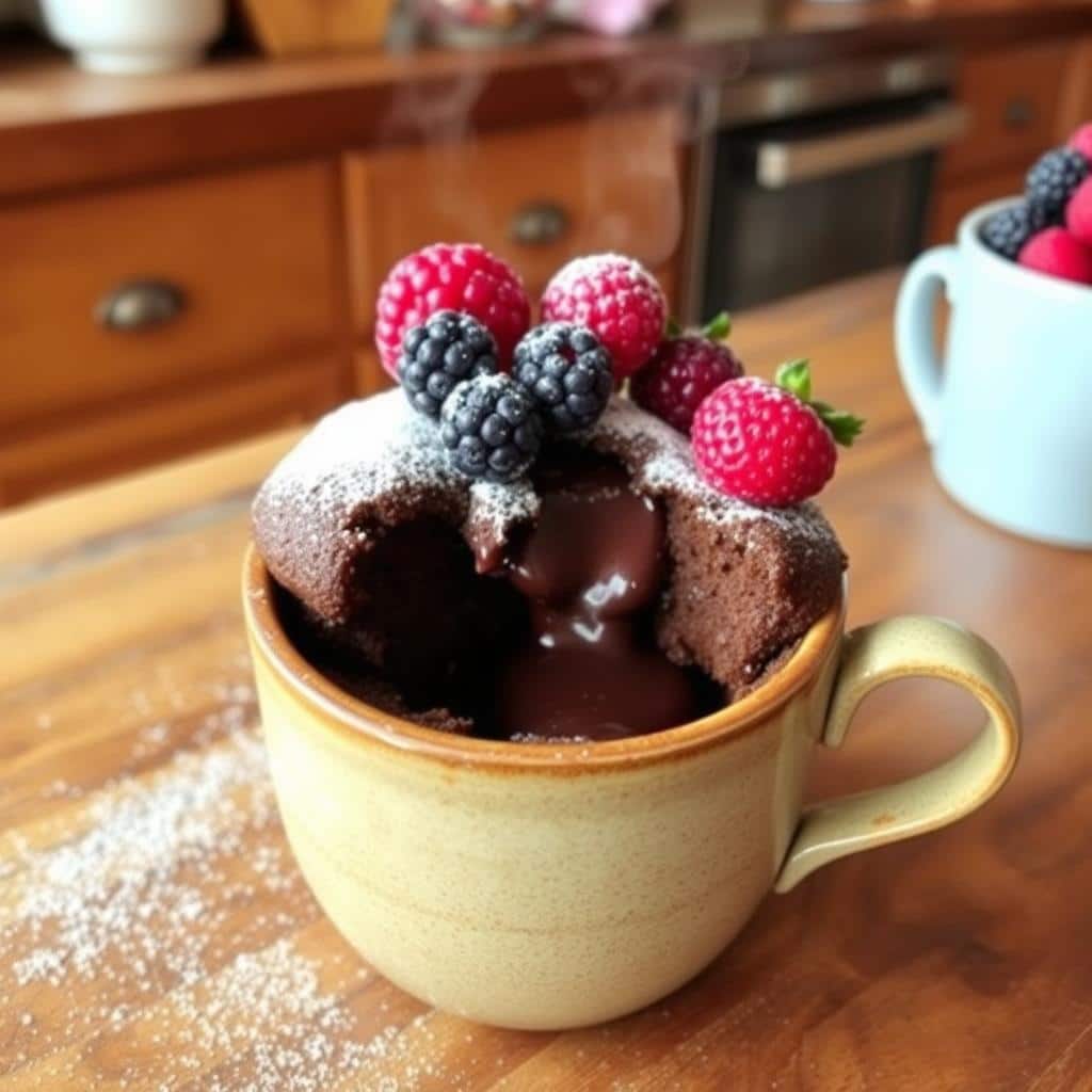 Easy Molten Lava Chocolate Mug Cake in 5 Minutes – Gooey and Delicious