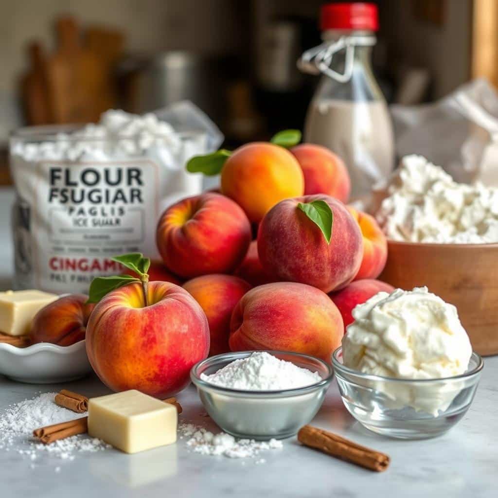 peach cobbler ingredients