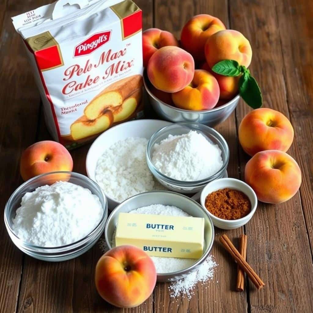 peach cobbler ingredients