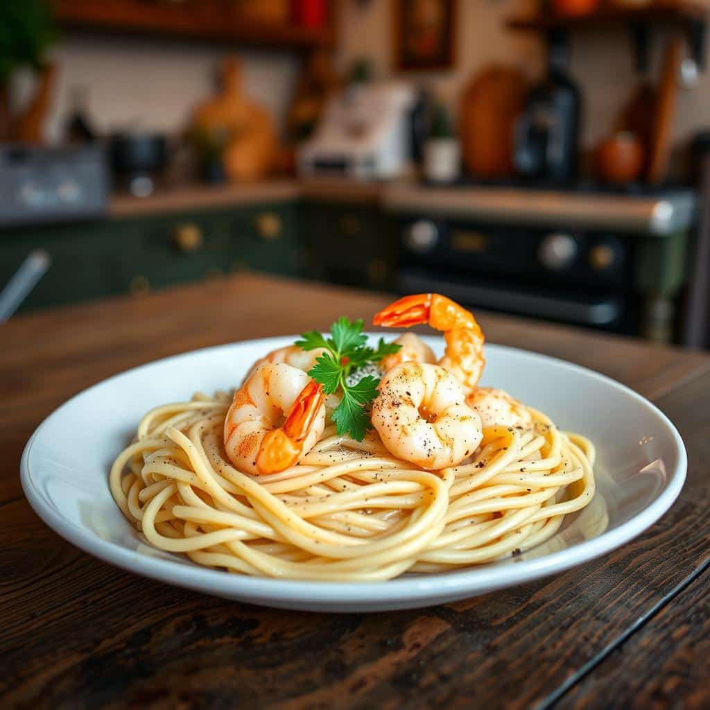 shrimp carbonara