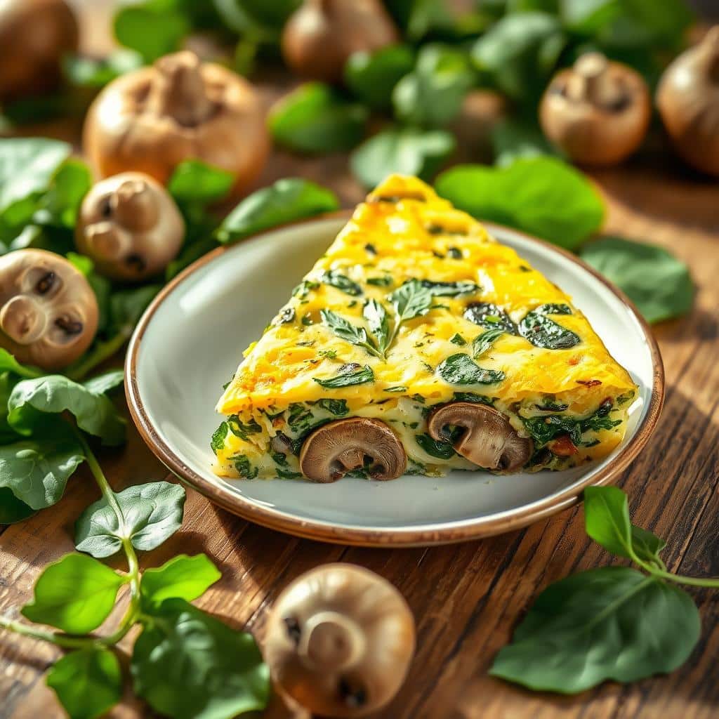 spinach and mushroom frittata recipe