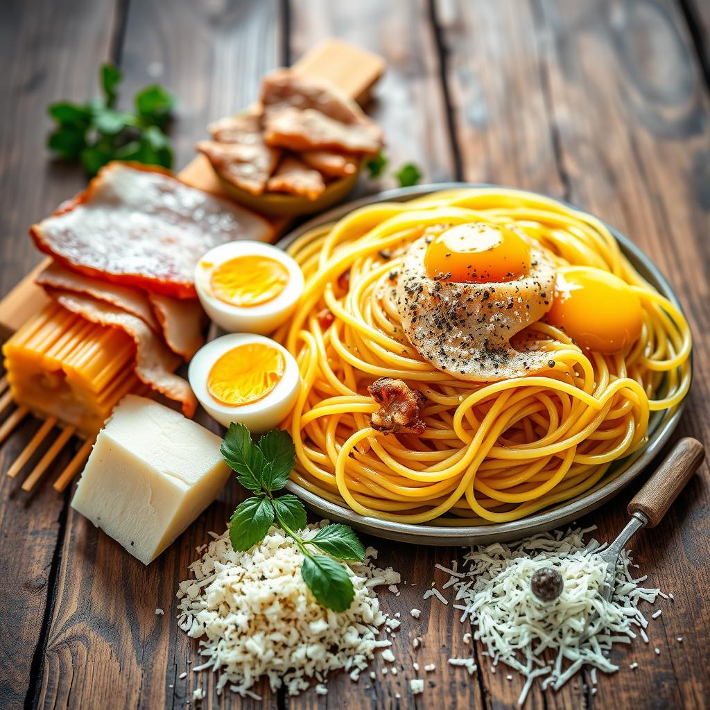 traditional italian carbonara ingredients