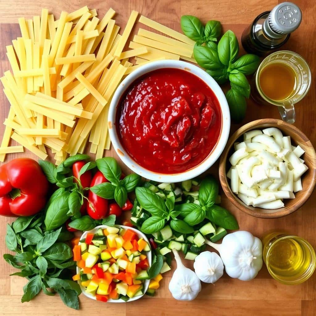 vegan baked ziti ingredients