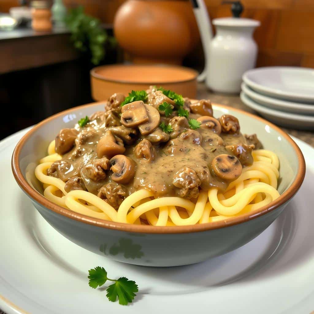 Ground Beef Stroganoff Comfort Food