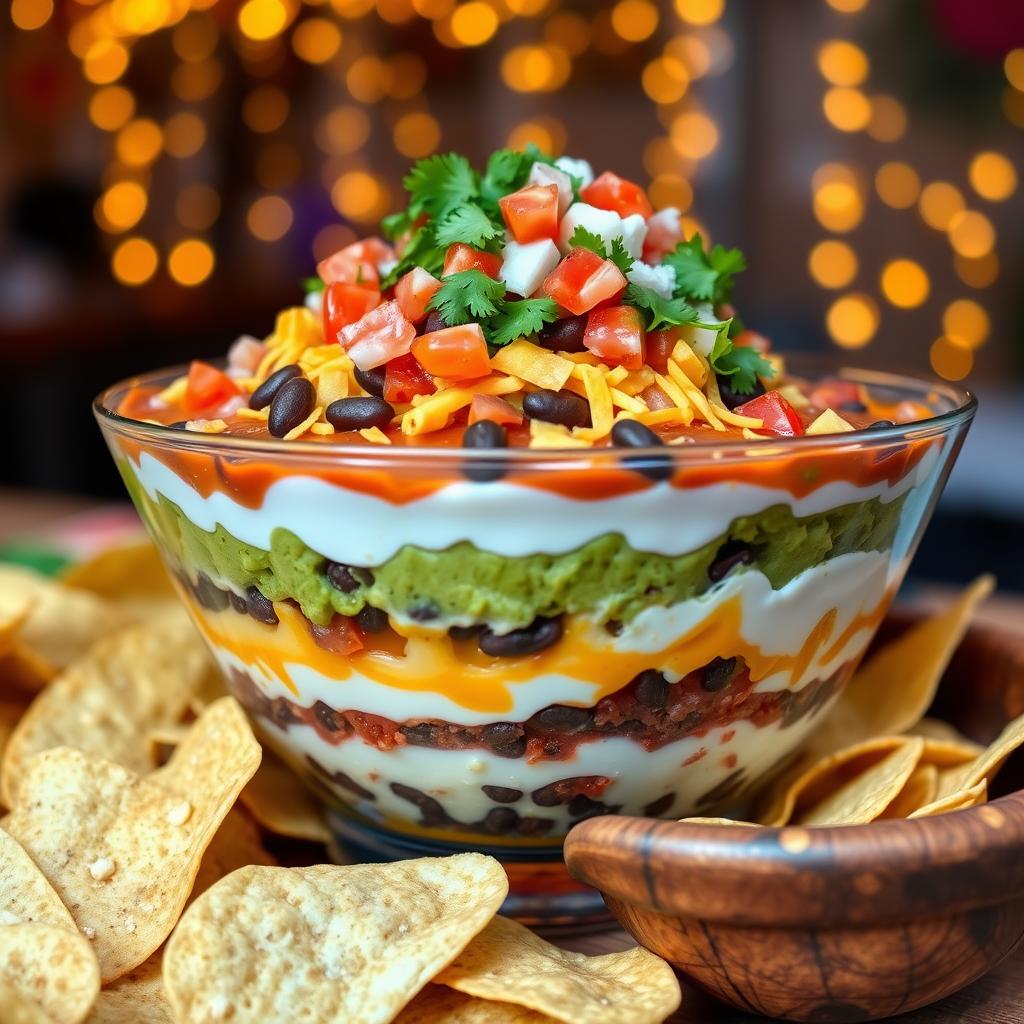 Layered taco dip