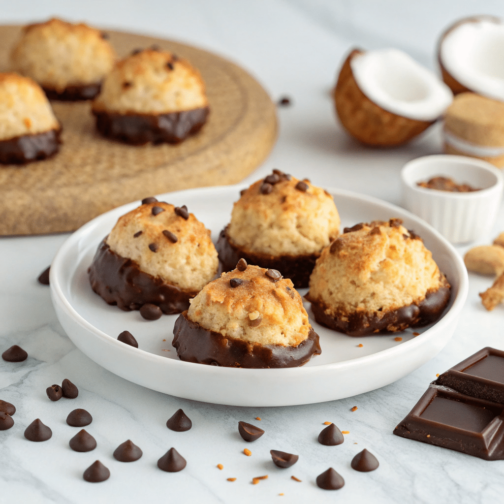 a plate of cookies with chocolate chips and nuts